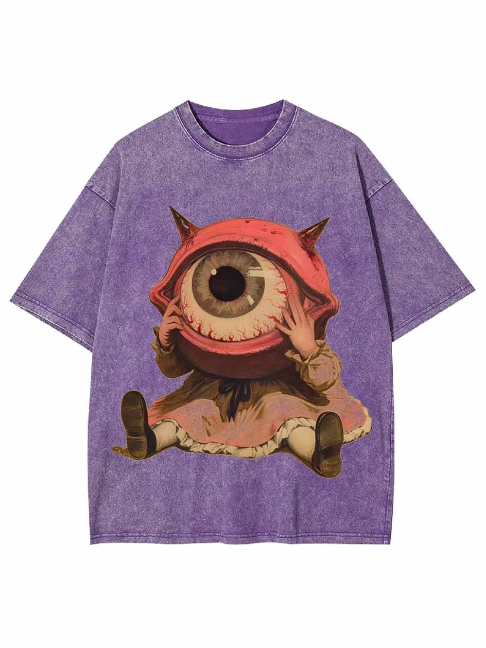 BIG EYE WASHED TSHIRT