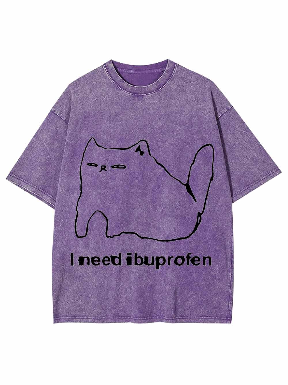 IBUPROFEN CAT WASHED TSHIRT