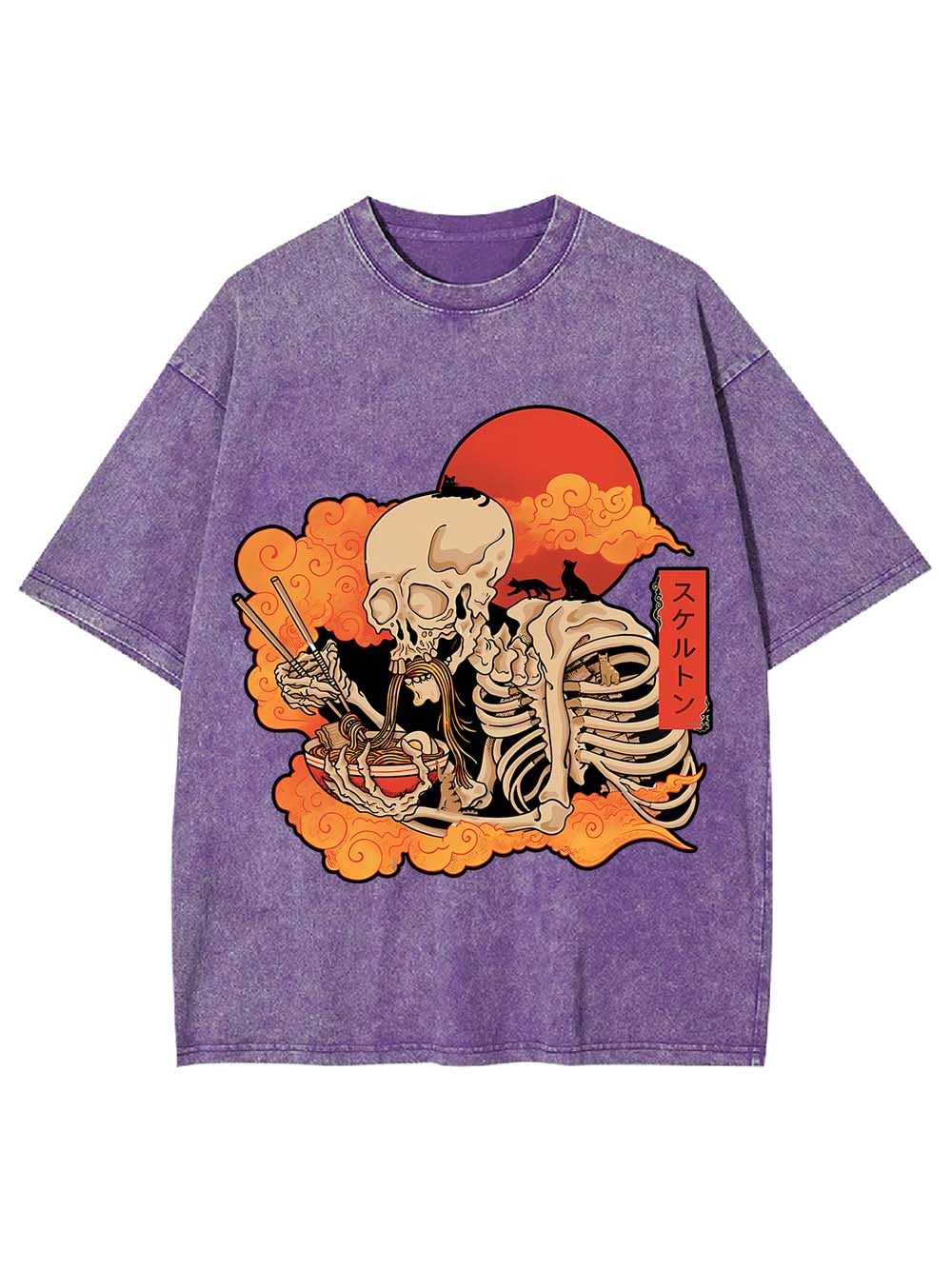Ramen Skeleton Washed Tshirt