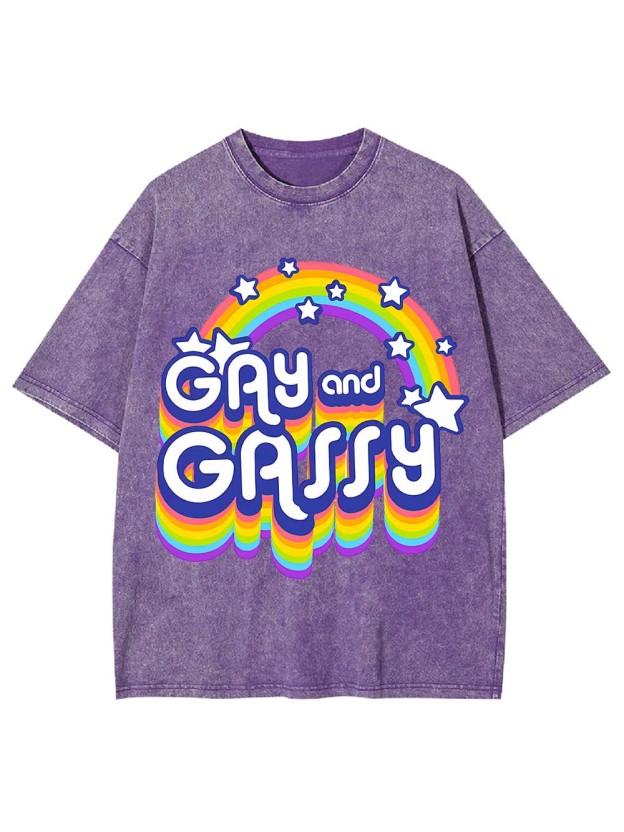 Gay and Gassy Washed Tshirt
