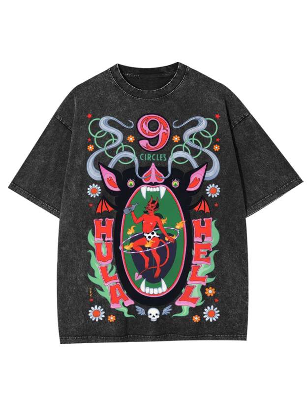 Hula Hell Washed Tshirt