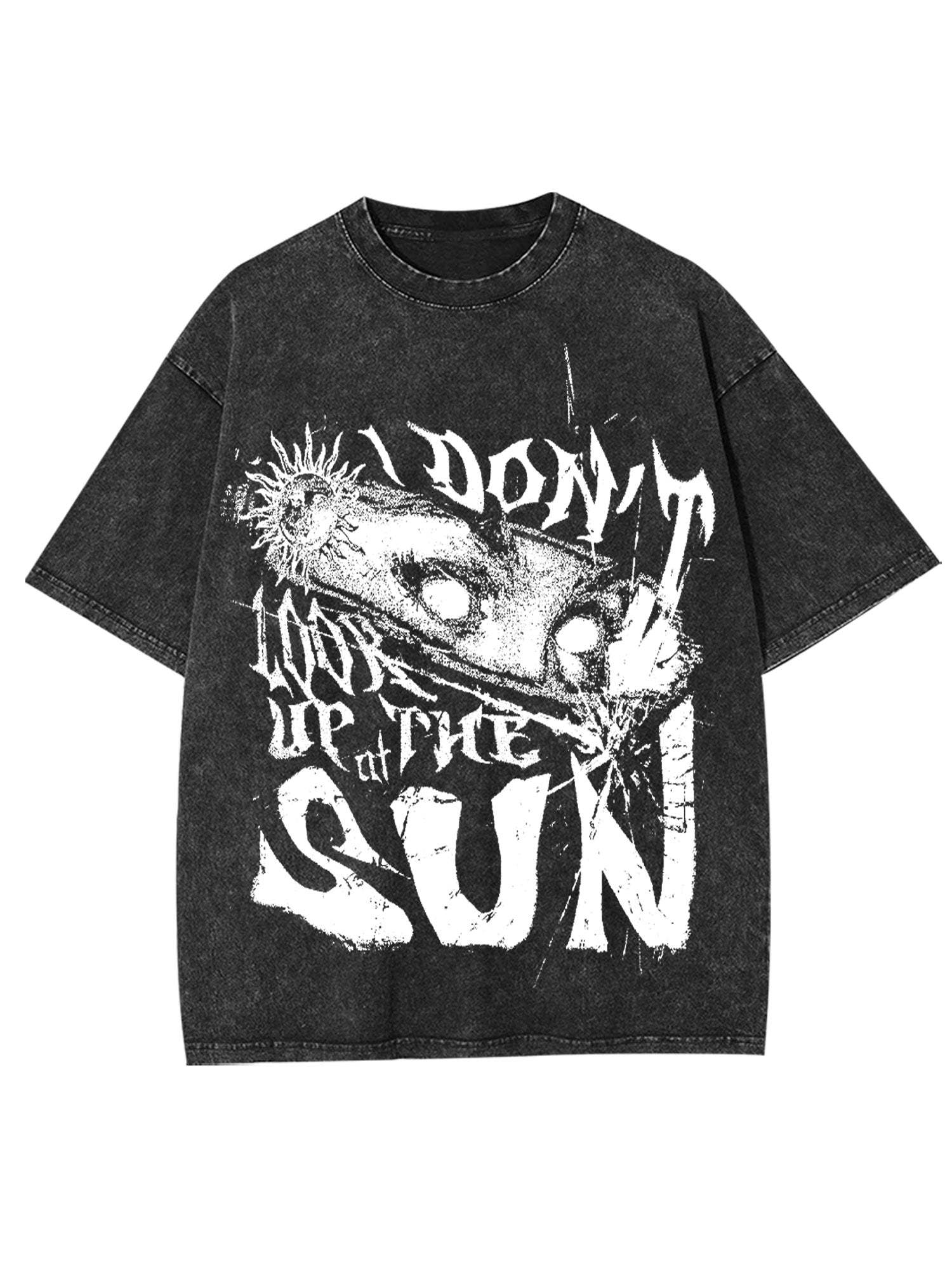 Don't Look Up The Sun Washed Tshirt-ClassyOutlaw Sale