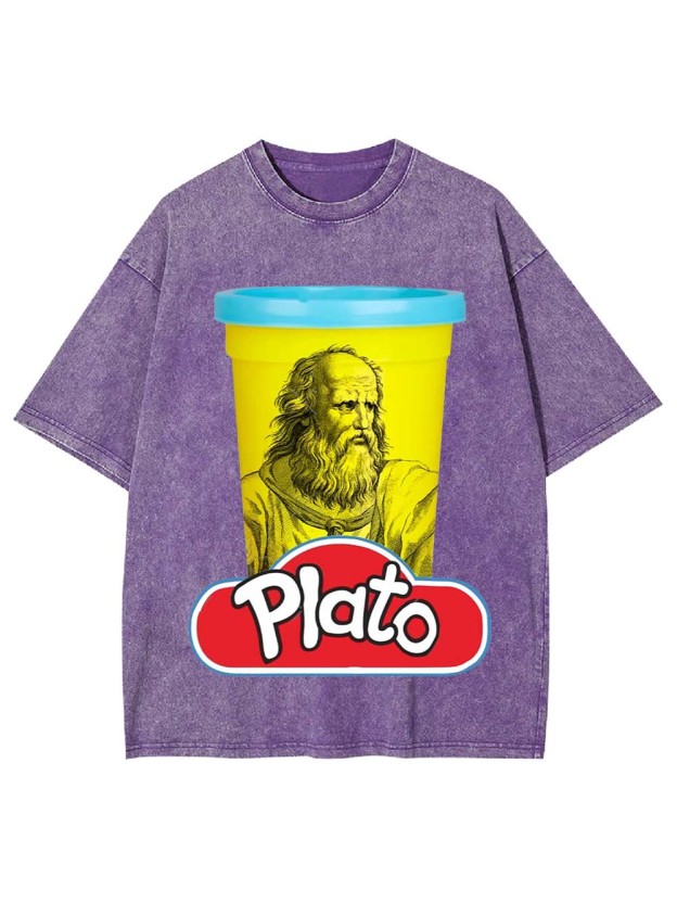 Plato Playful Twist Washed Tshirt