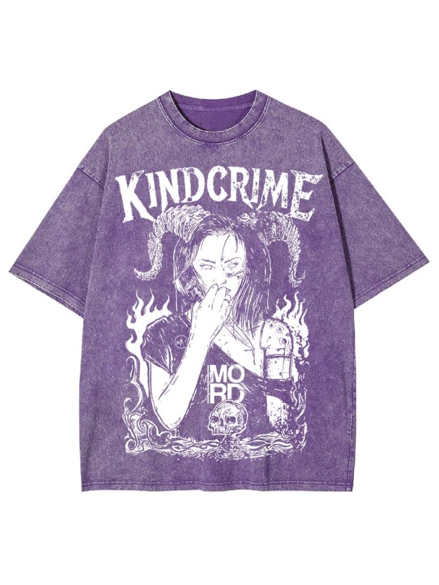 KIND CRIME WASHED TSHIRT