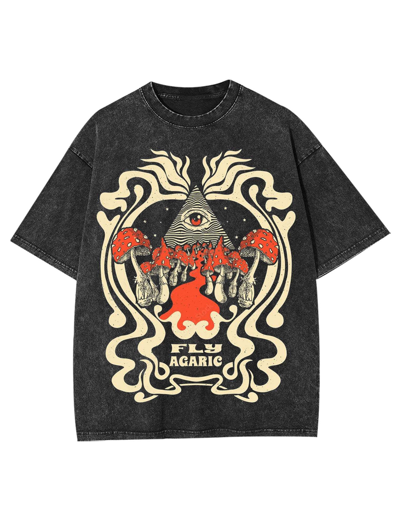 Fantasy Mushroom Washed Tshirt