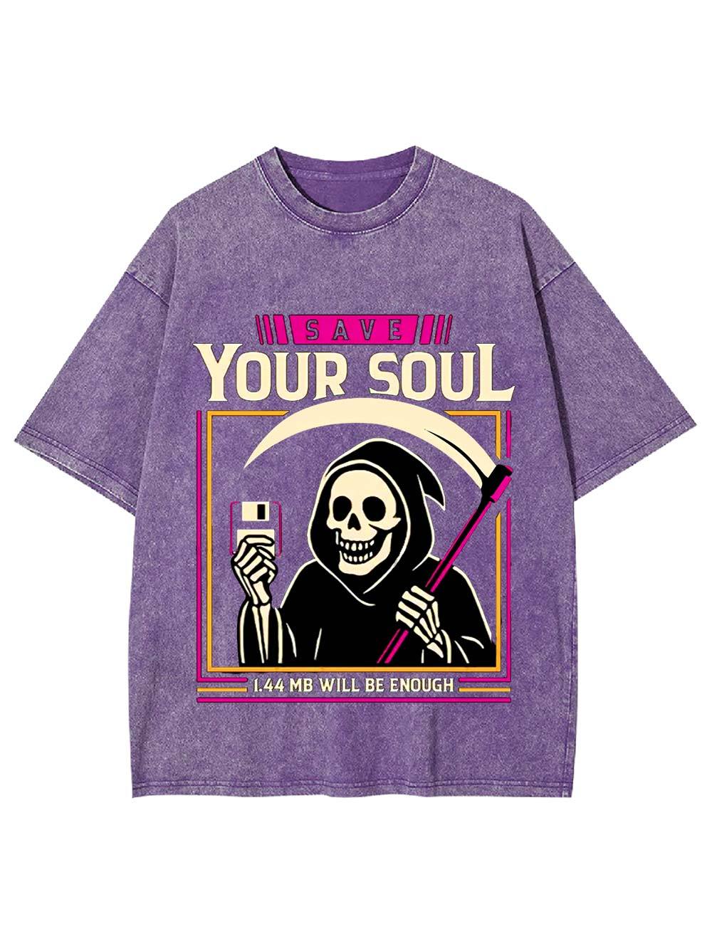 Save Your Soul Washed Tshirt