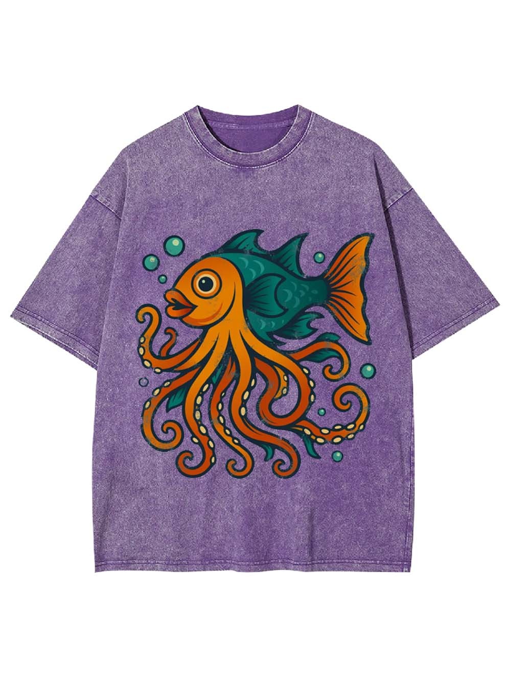 Octo-Fish Hybrid Washed Tshirt