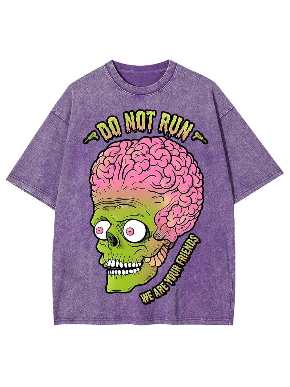DO NOT RUN WE ARE YOUR FRIENDS WASHED TSHIRT
