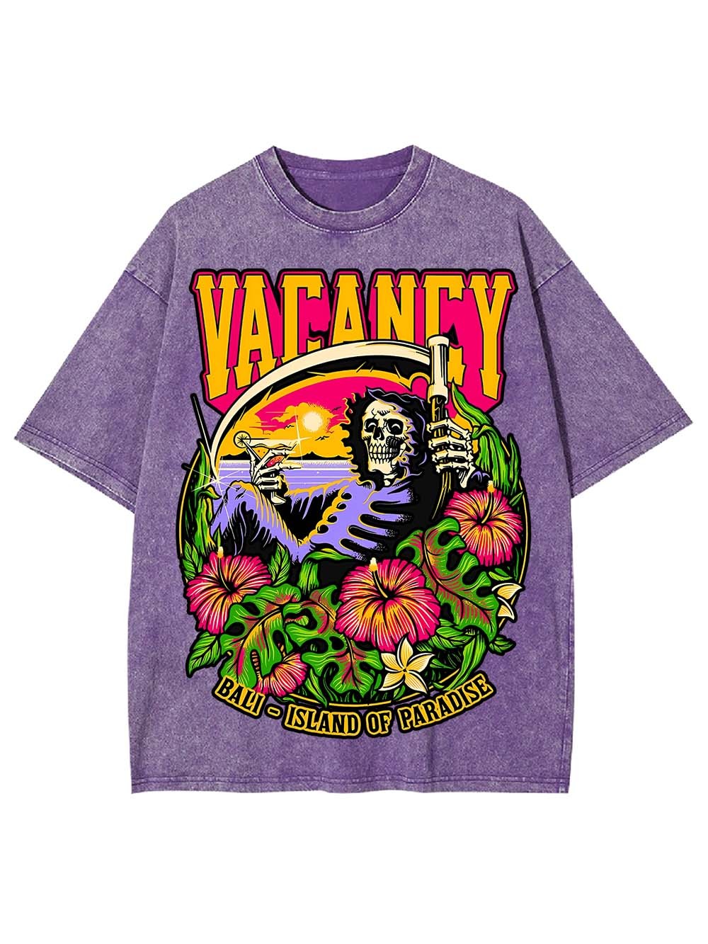 VACANCY IN PARADISE WASHED TSHIRT