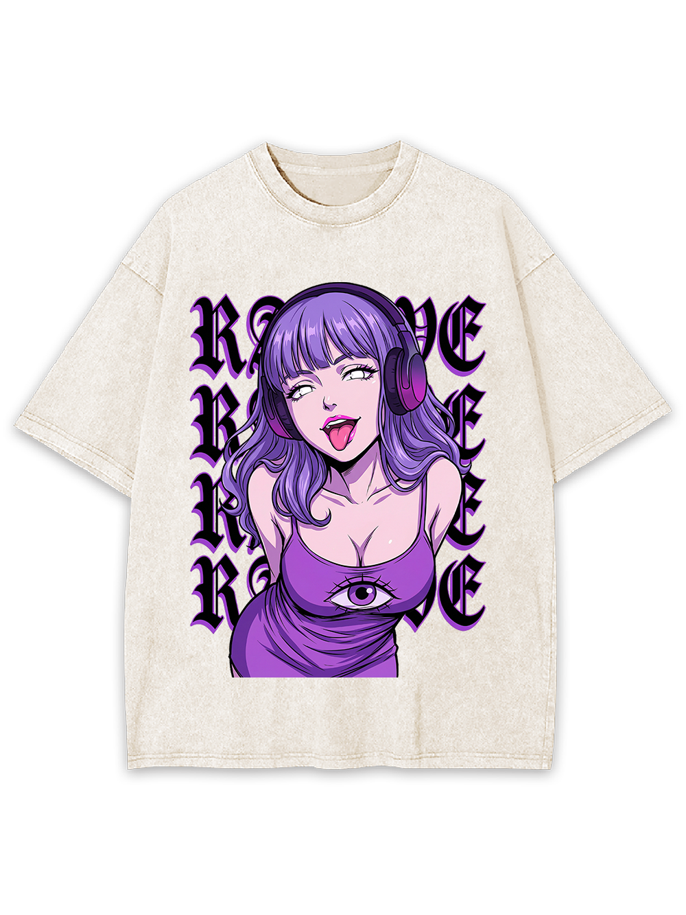 Cyber Raver Third Eye Washed Tshirt