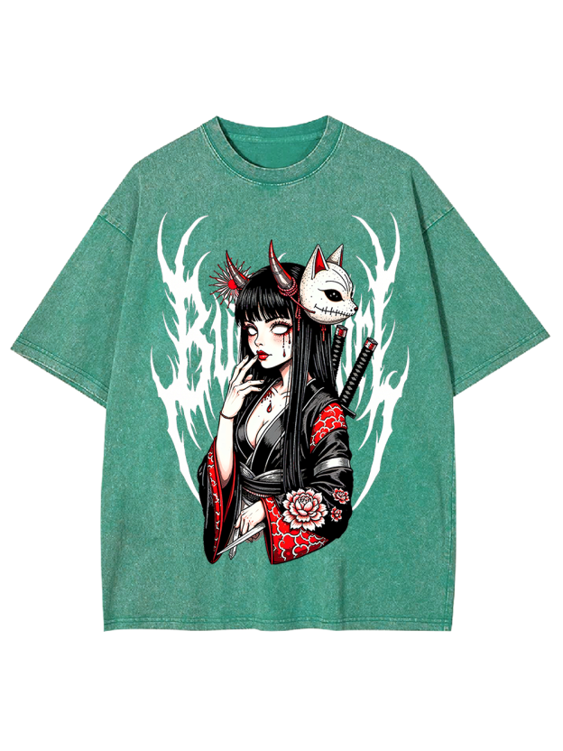 Fox Mask Enchantress Washed Tshirt