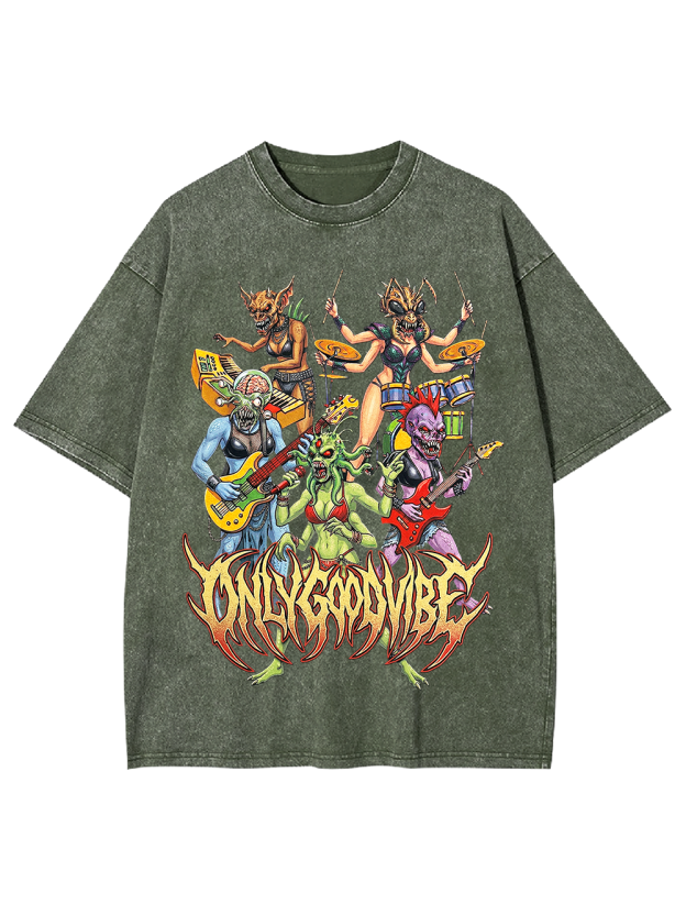 Demon Band Washed Tshirt