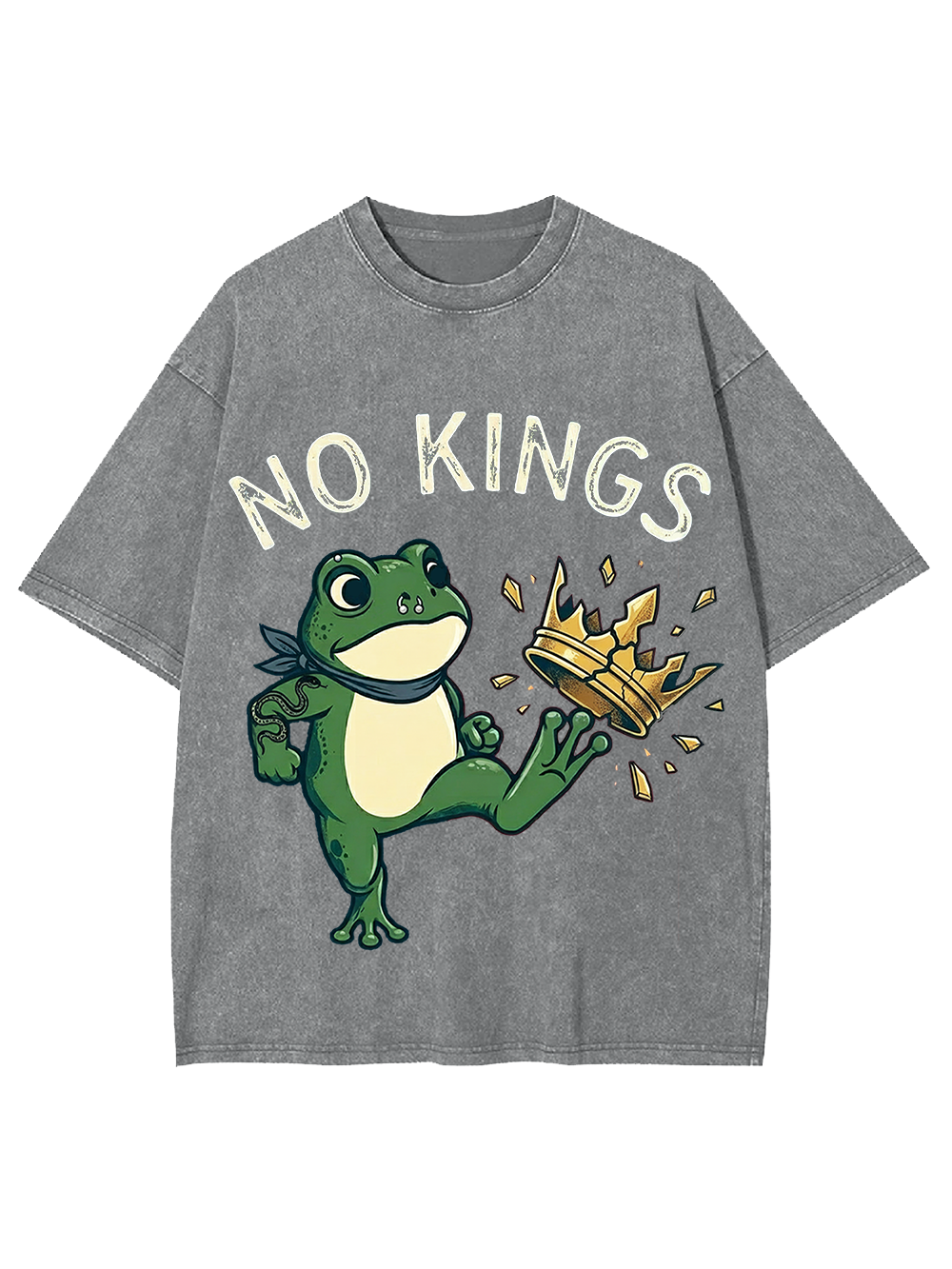Frog Against the Crown Washed Tshirt