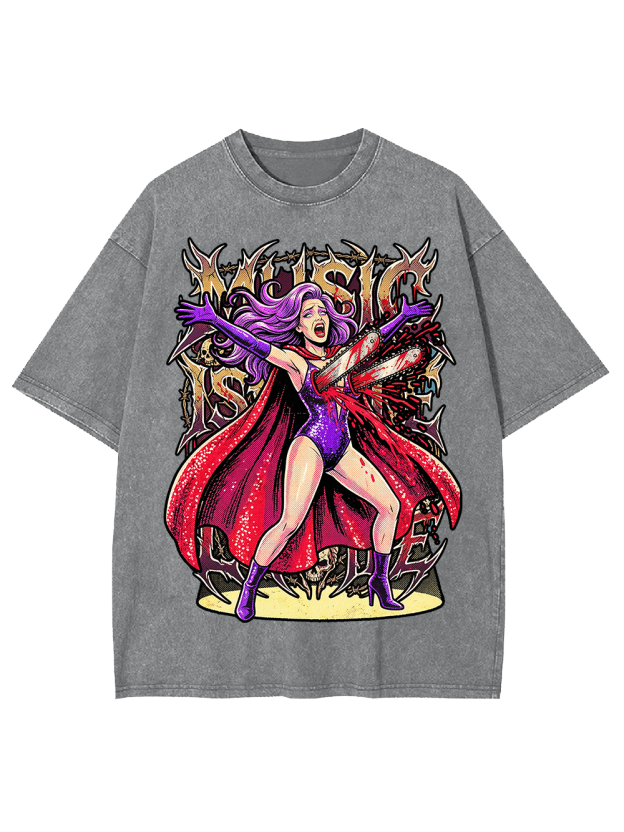 Electric Diva Washed Tshirt