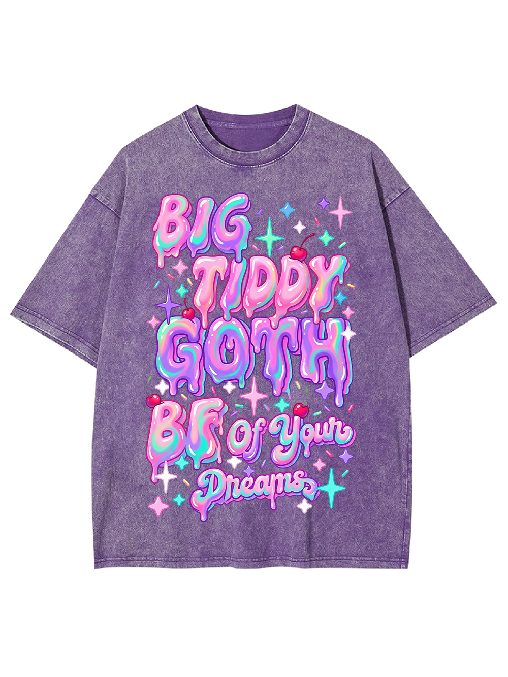 BIG TIDDY GOTH BF OF YOUR DREAMS Washed Tshirt