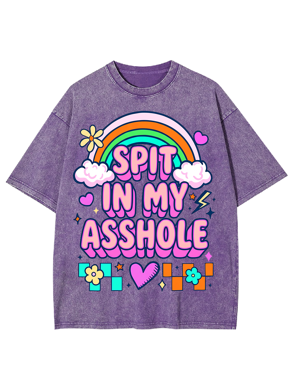 SPIT IN MY ASSHOLE Washed Tshirt