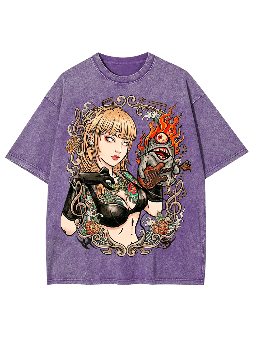 Burning Sound – Punk Goddess Oversized Washed Tshirt