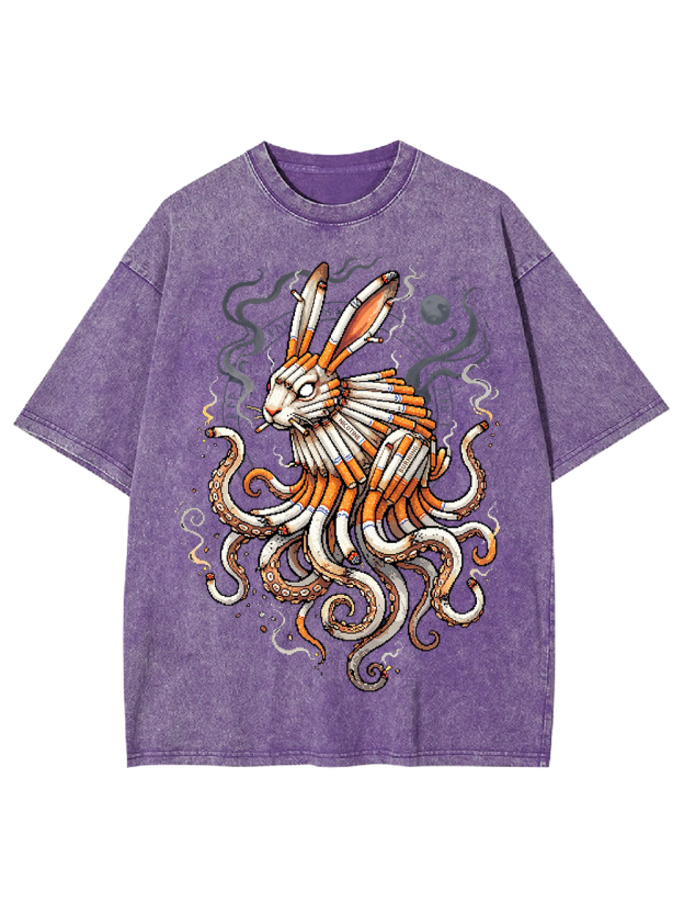 Smokeborn Hare Washed Tshirt