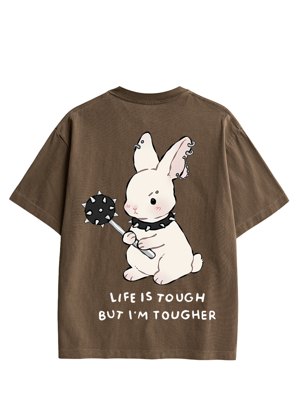 Tough Bunny Double Sided Print Washed TShirt