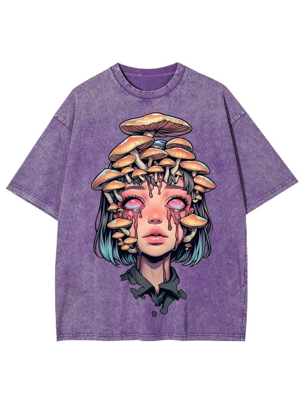 Mushroom Tears Washed Tshirt