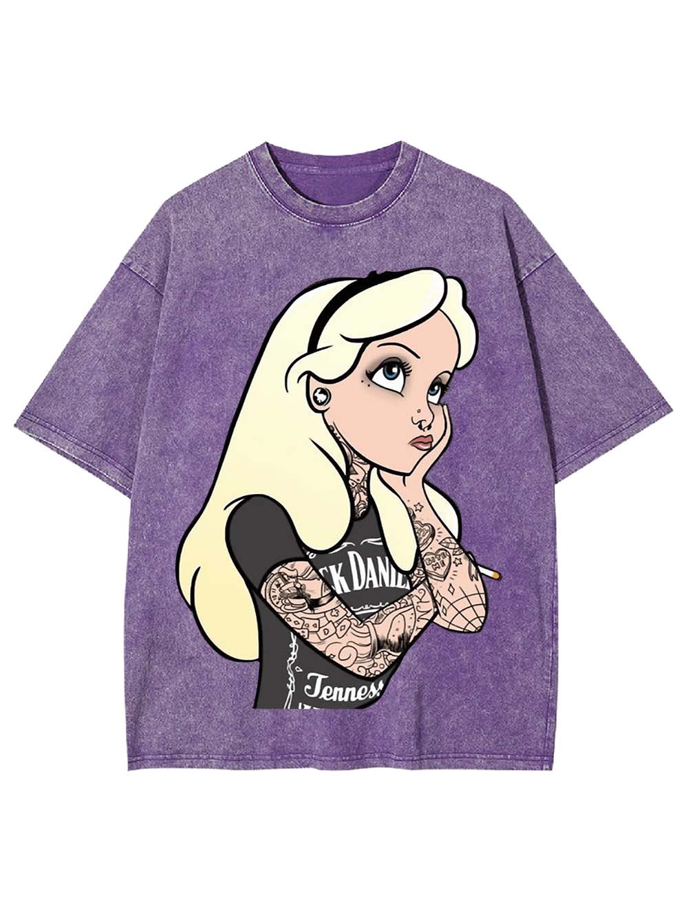 Tattooed Girl Washed Tshirt