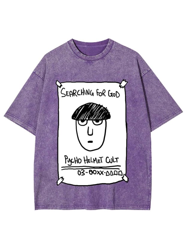 Psycho Helmet Cult Washed Tshirt