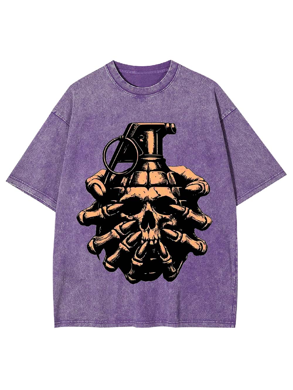 Skull Grenade Washed Tshirt