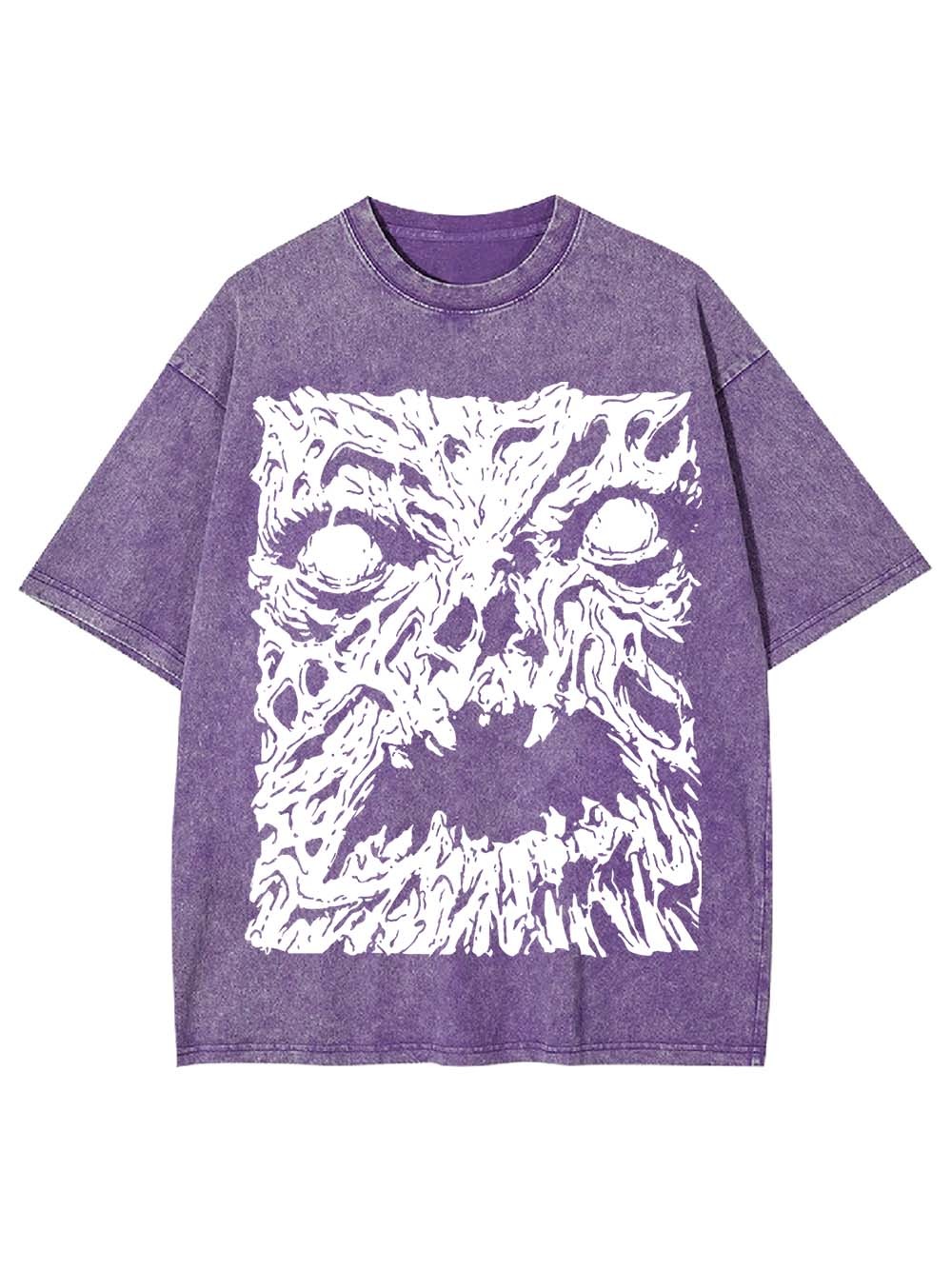 The Melting Face of Horror Washed Tshirt