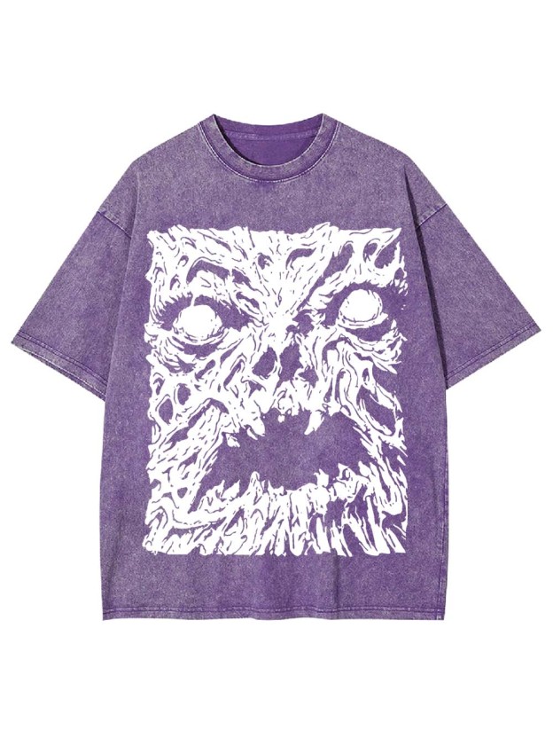 The Melting Face of Horror Washed Tshirt
