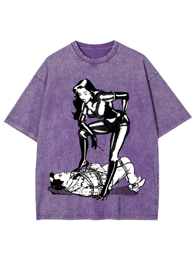 Dominance in Contrast Washed Tshirt