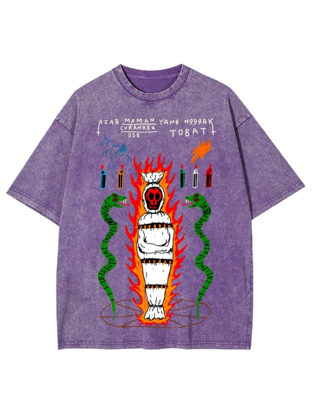 REPENTANCE IN FLAMES WASHED TSHIRT