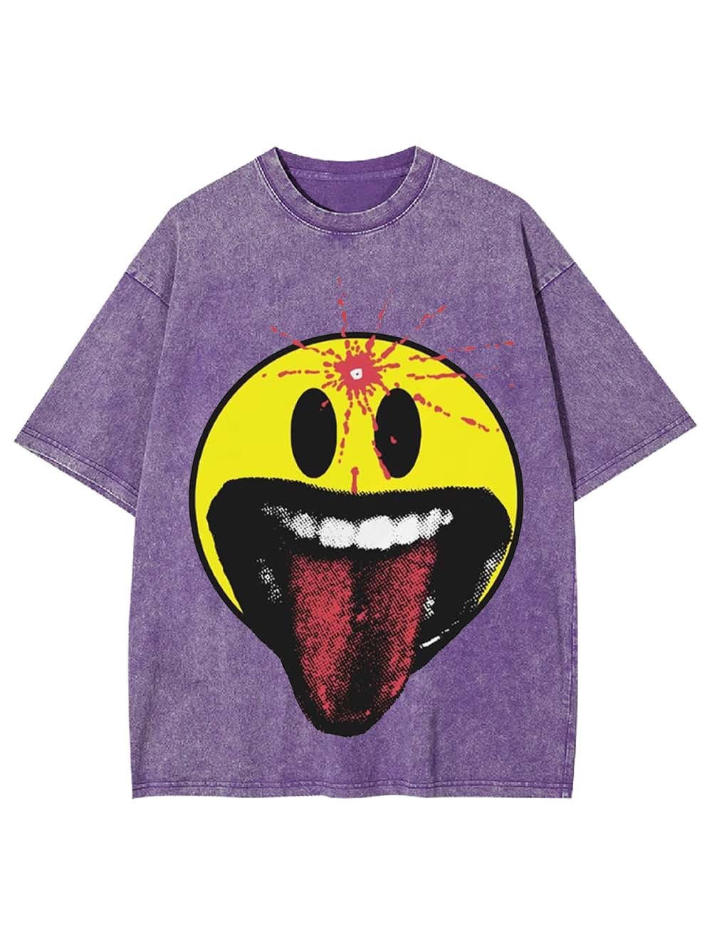 Smiley Madness Washed Tshirt