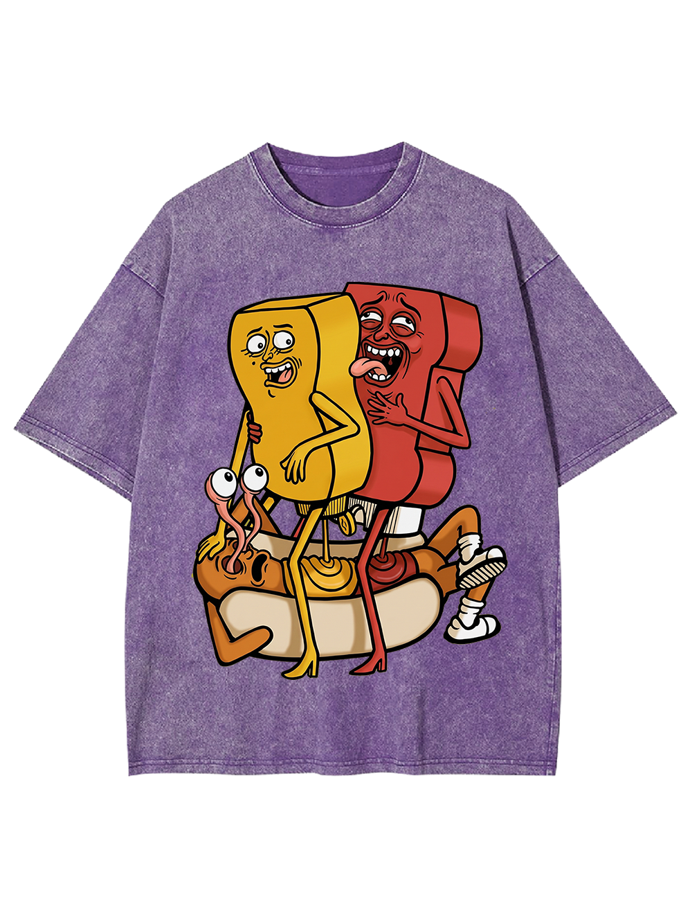 Weird Food Art Washed Tshirt
