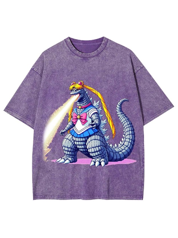 Sailor Godzilla Washed Tshirt