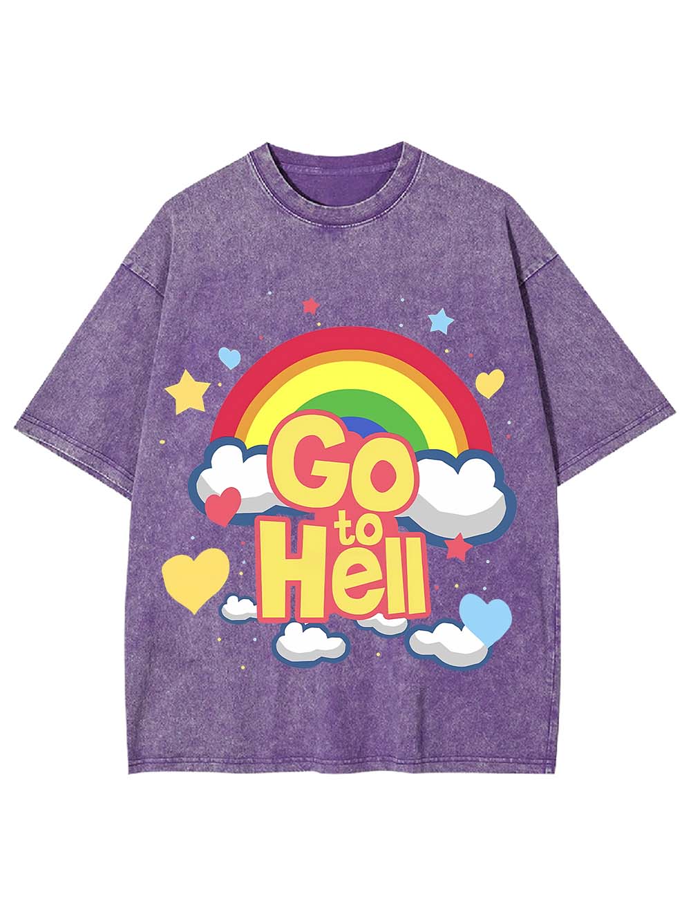 GO TO HELL WASHED TSHIRT