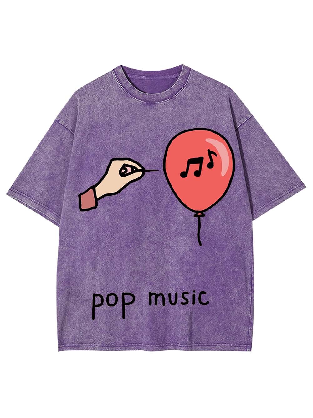 Pop Music Washed Tshirt