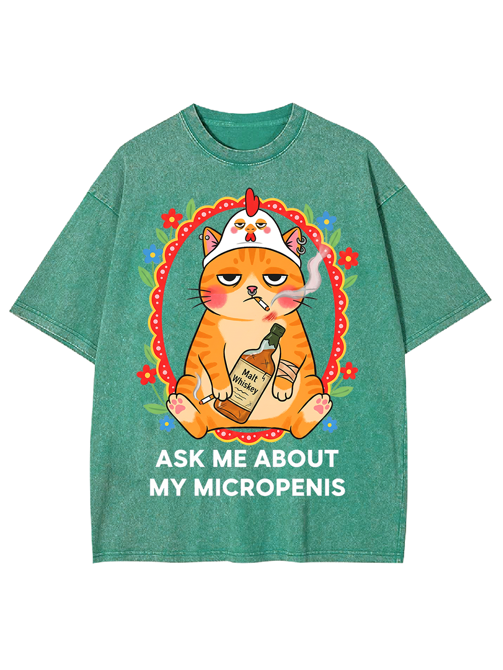 ASK ME ABOUT MY MICROPENIS WASHED TSHIRT
