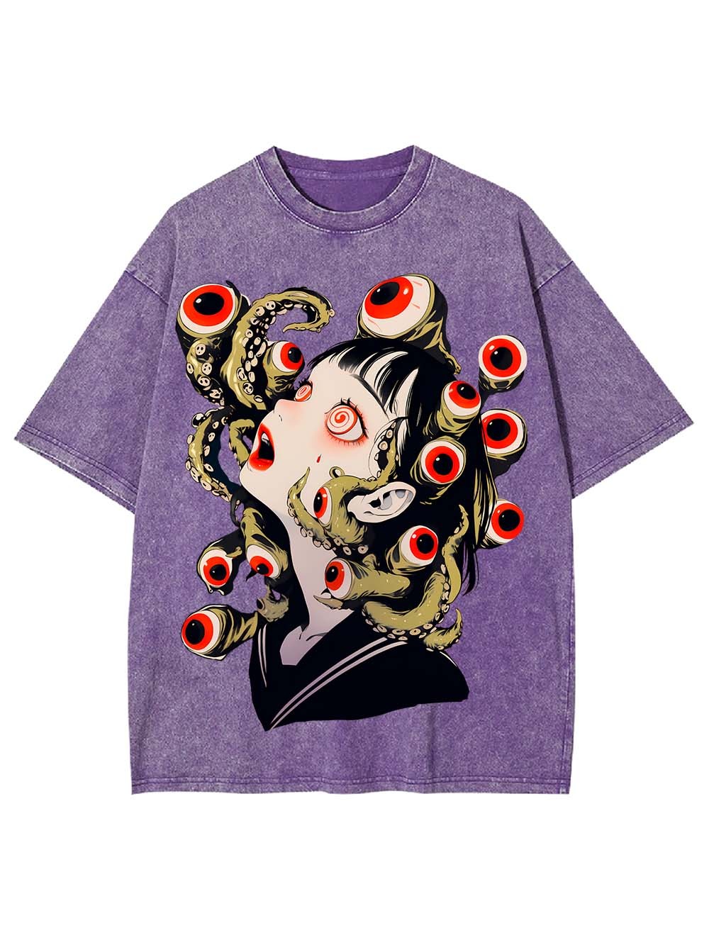 Eyes and Octopus Washed Tshirt