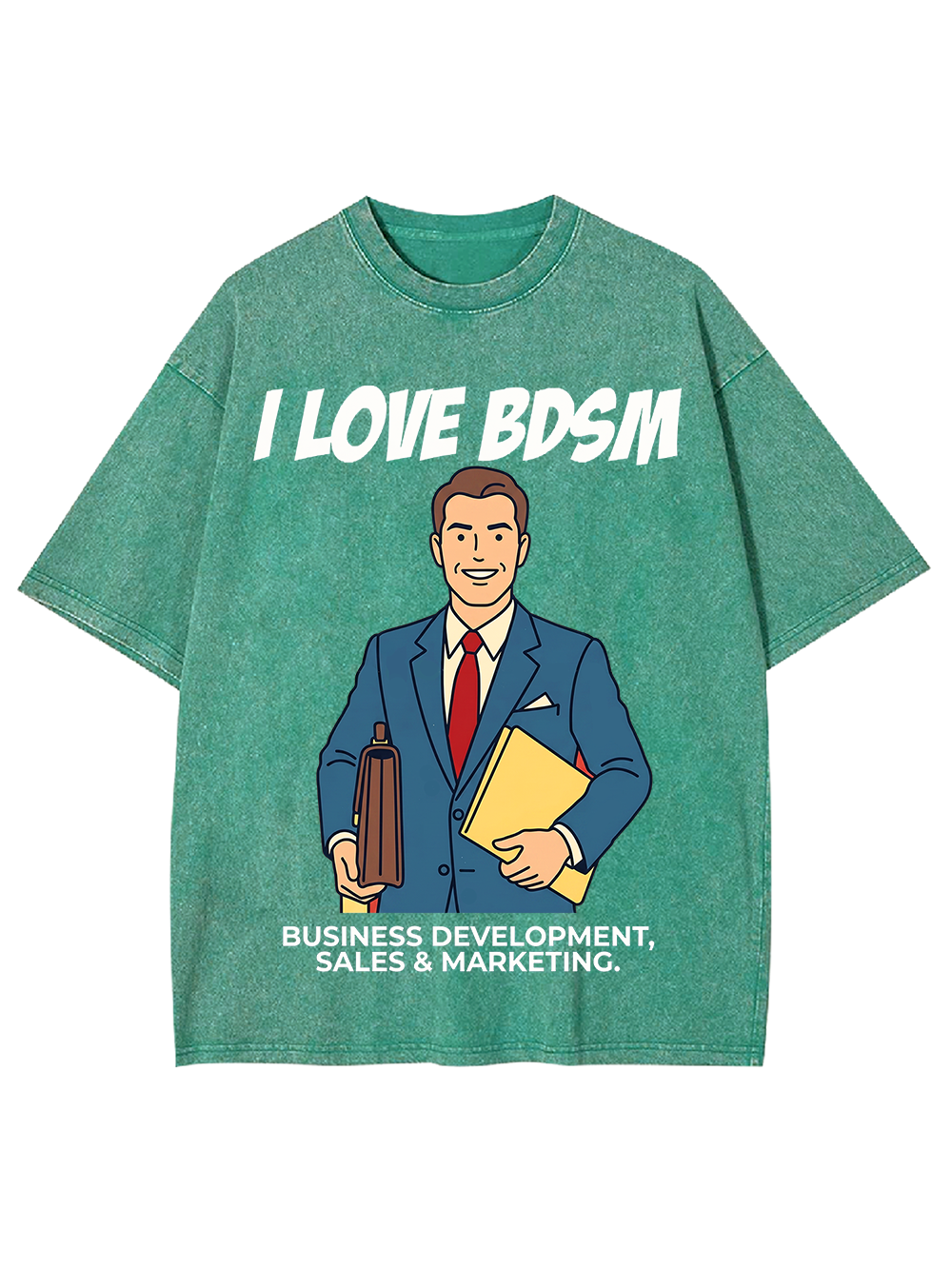 I LOVE BDSM WASHED TSHIRT