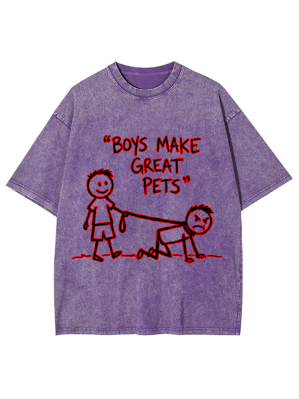 BOYS MAKE GREAT PETS WASHED TSHIRT