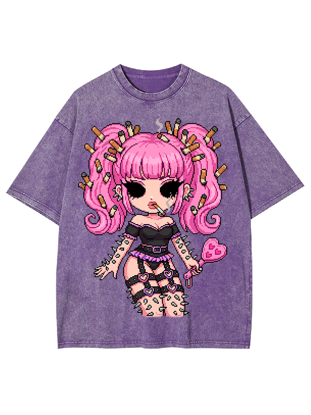 PUNK PINK DOLL WASHED TSHIRT