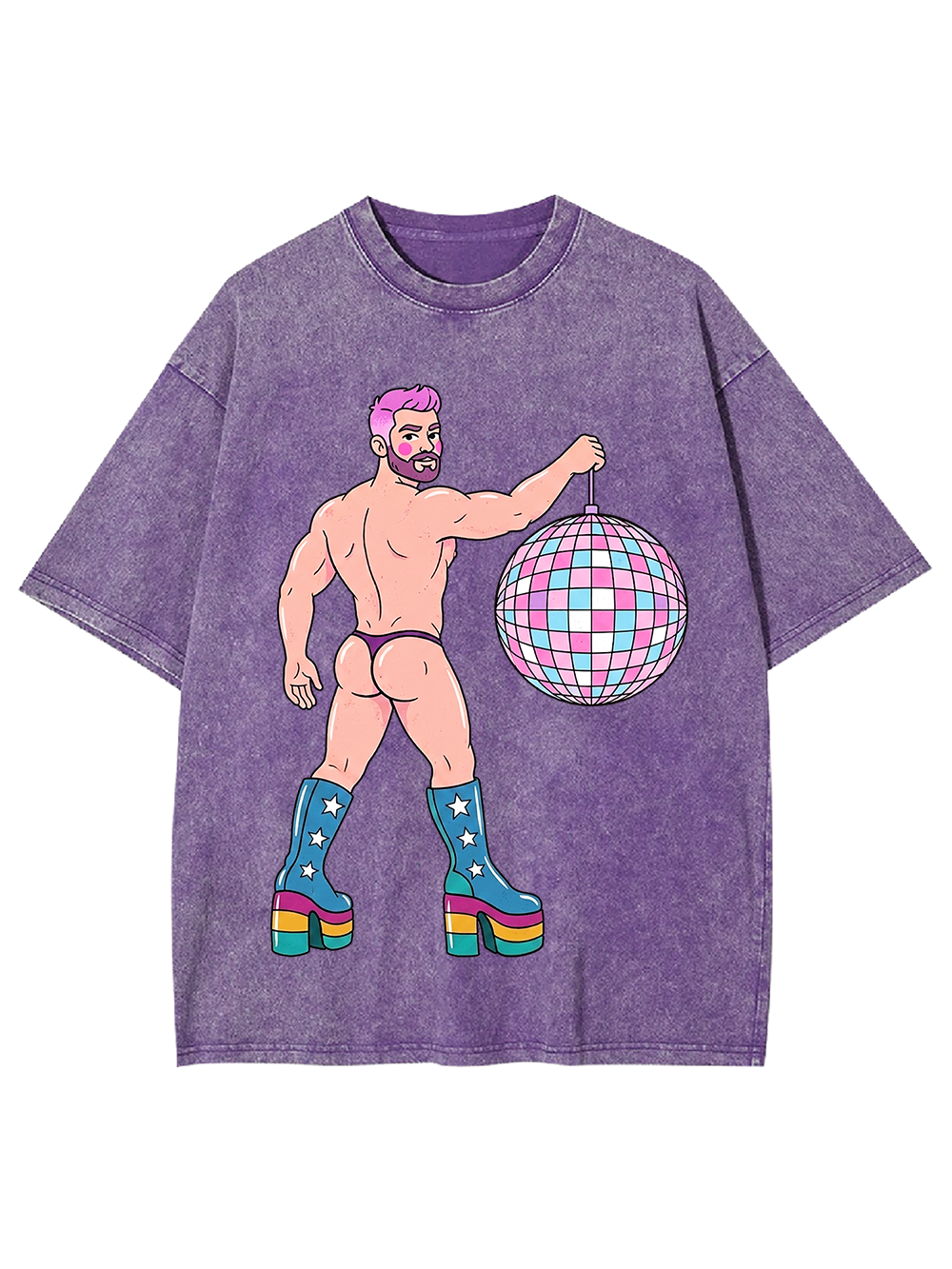 DISCO DIVA DUDE WASHED TSHIRT