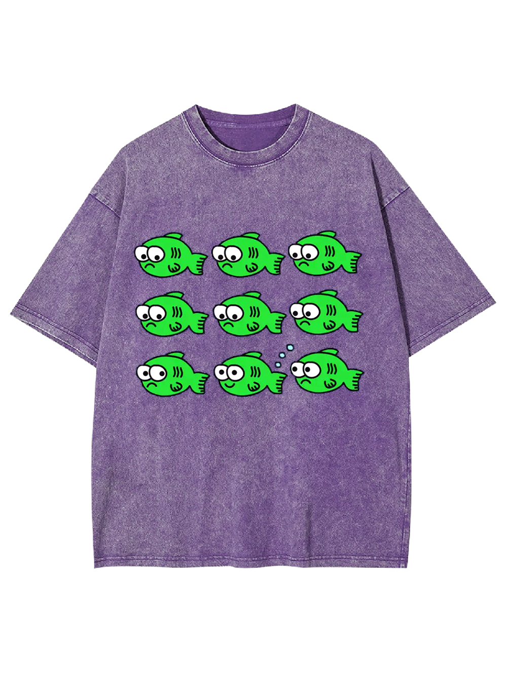 School of Quirky Fish Washed Tshirt