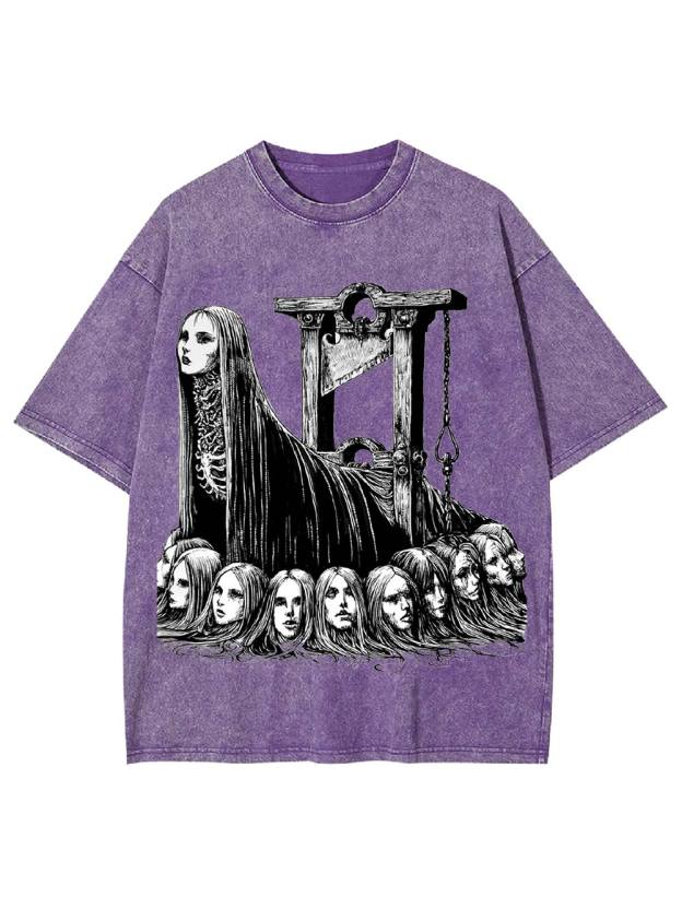 Guillotine Goddess Washed Tshirt