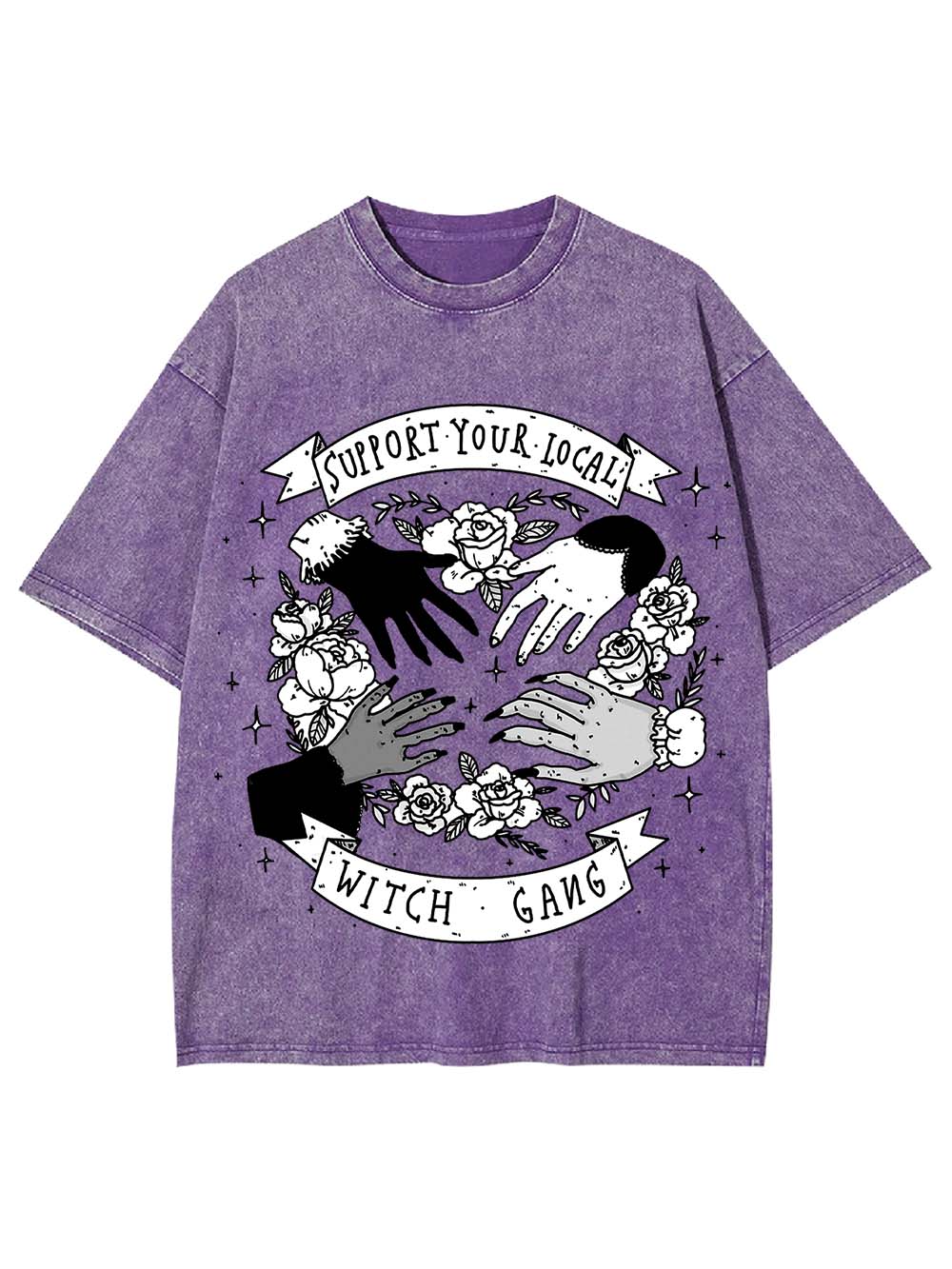 SUPPORT YOUR LOCAL WITCH GANG WASHED TSHIRT