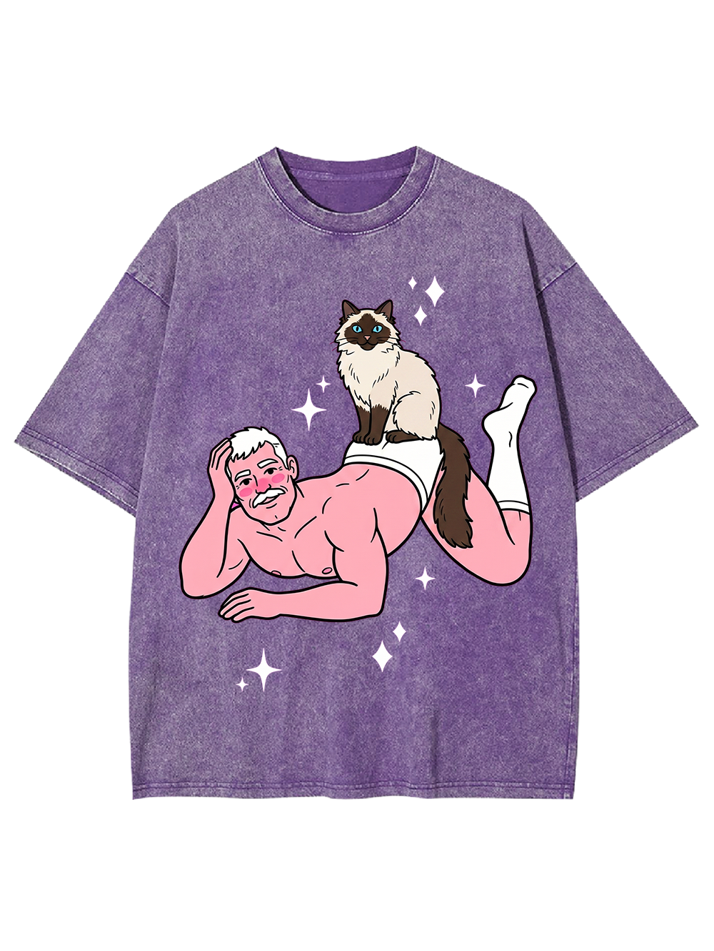 CAT DADDY PIN-UP WASHED TSHIRT