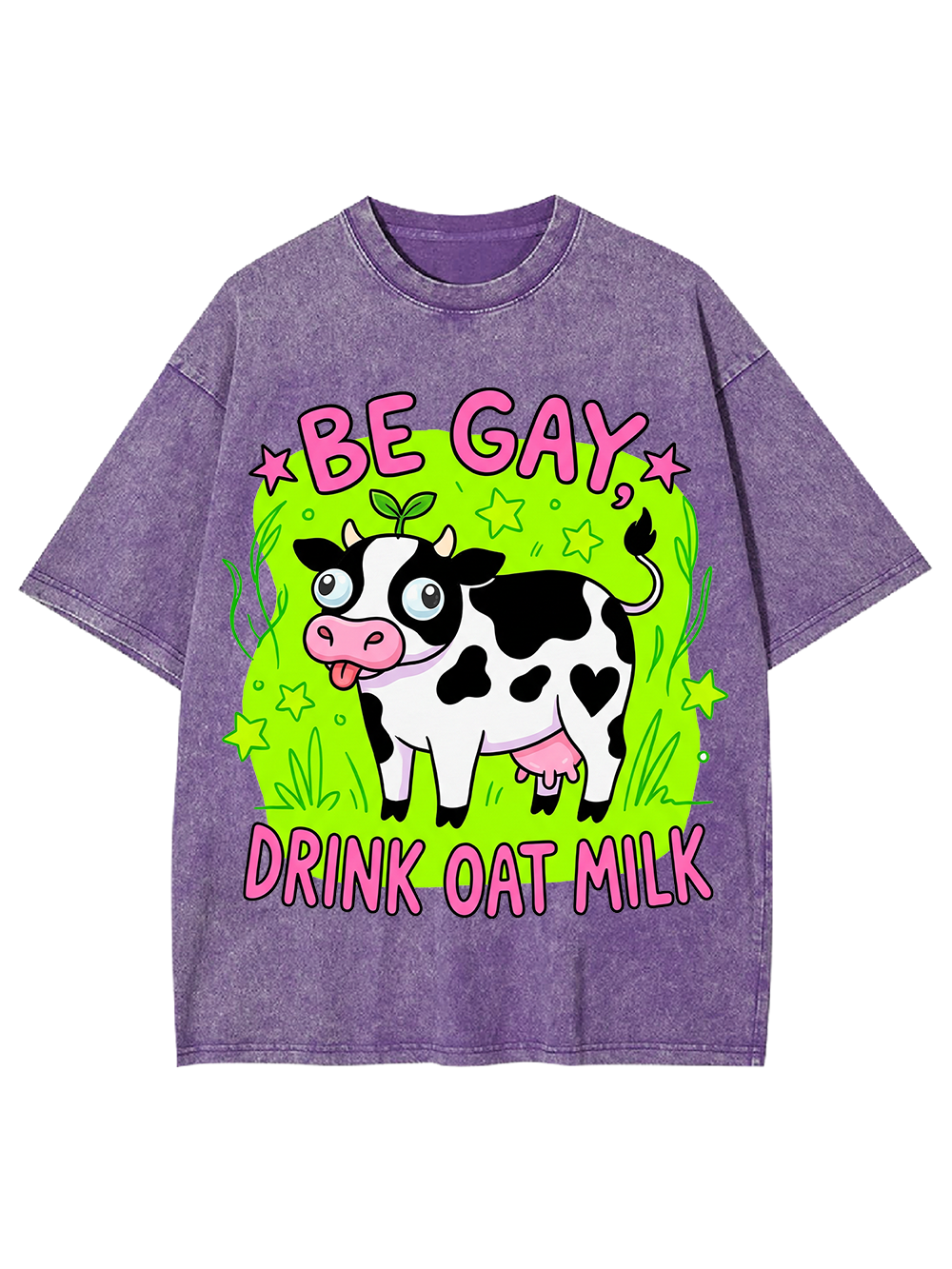 BE GAY, DRINK OAT MILK WASHED TSHIRT