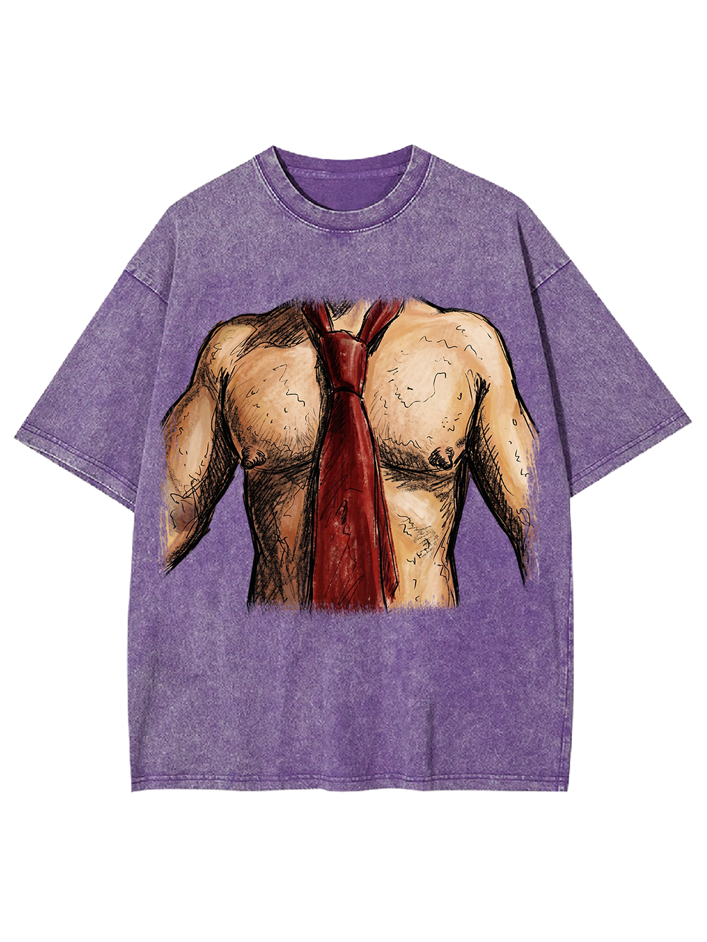HEADLESS MUSCLE TORSO TIE WASHED TSHIRT