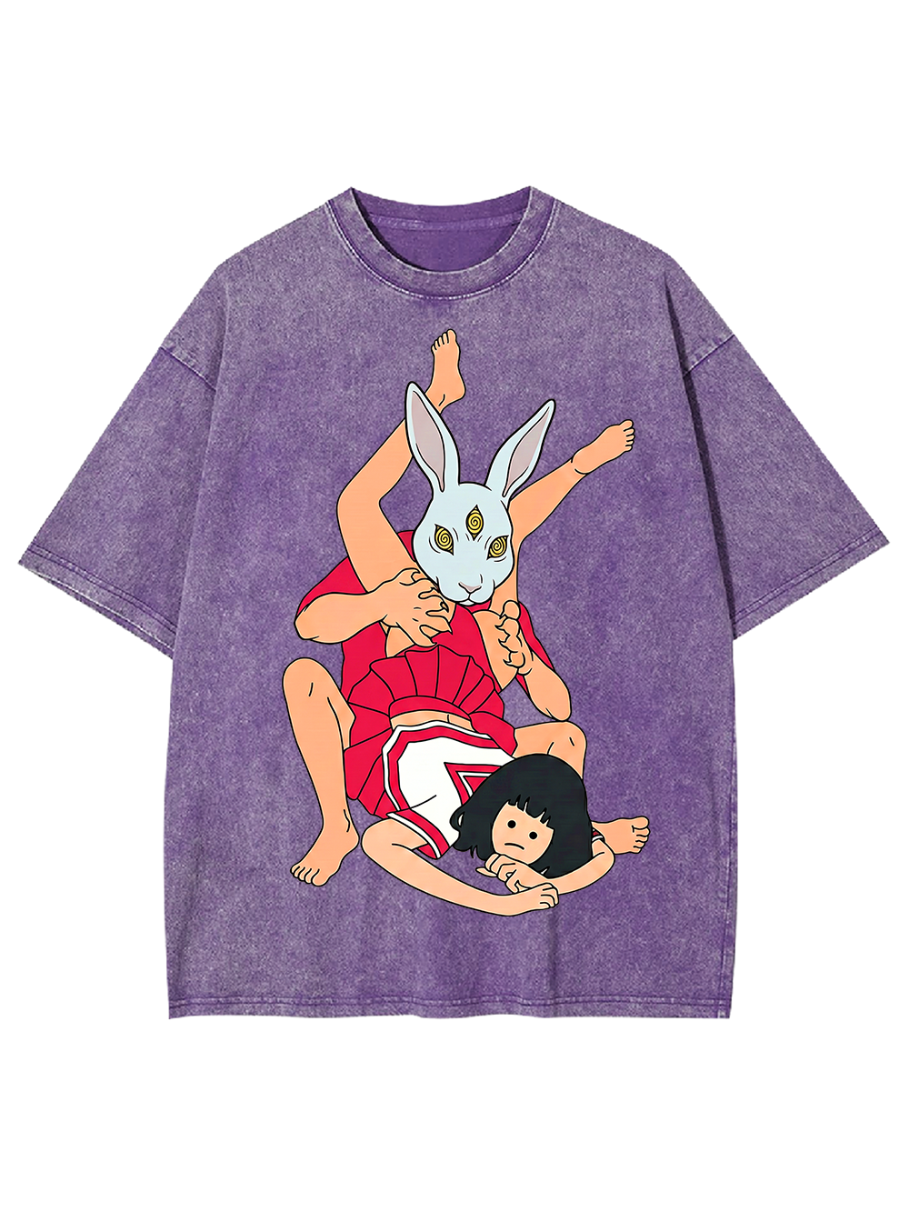 RABBIT MASKED WRESTLING WASHED TSHIRT
