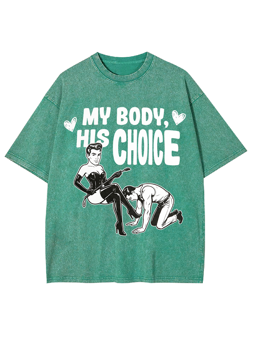 MY BODY, HIS CHOICE WASHED TSHIRT